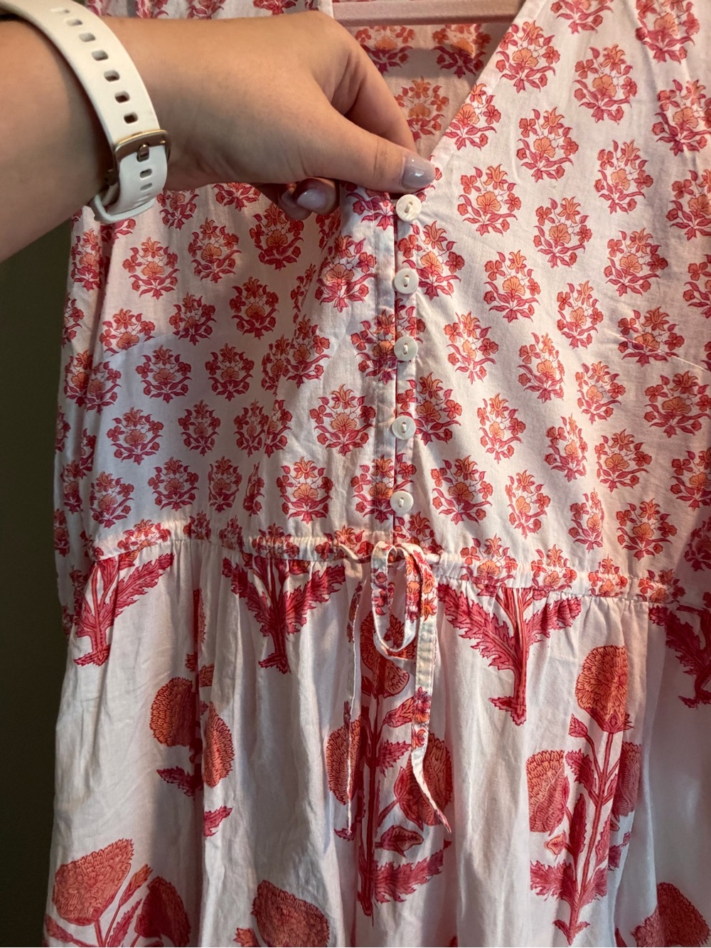Pink City Prints Floral Pink Dress - Picture 7 of 8